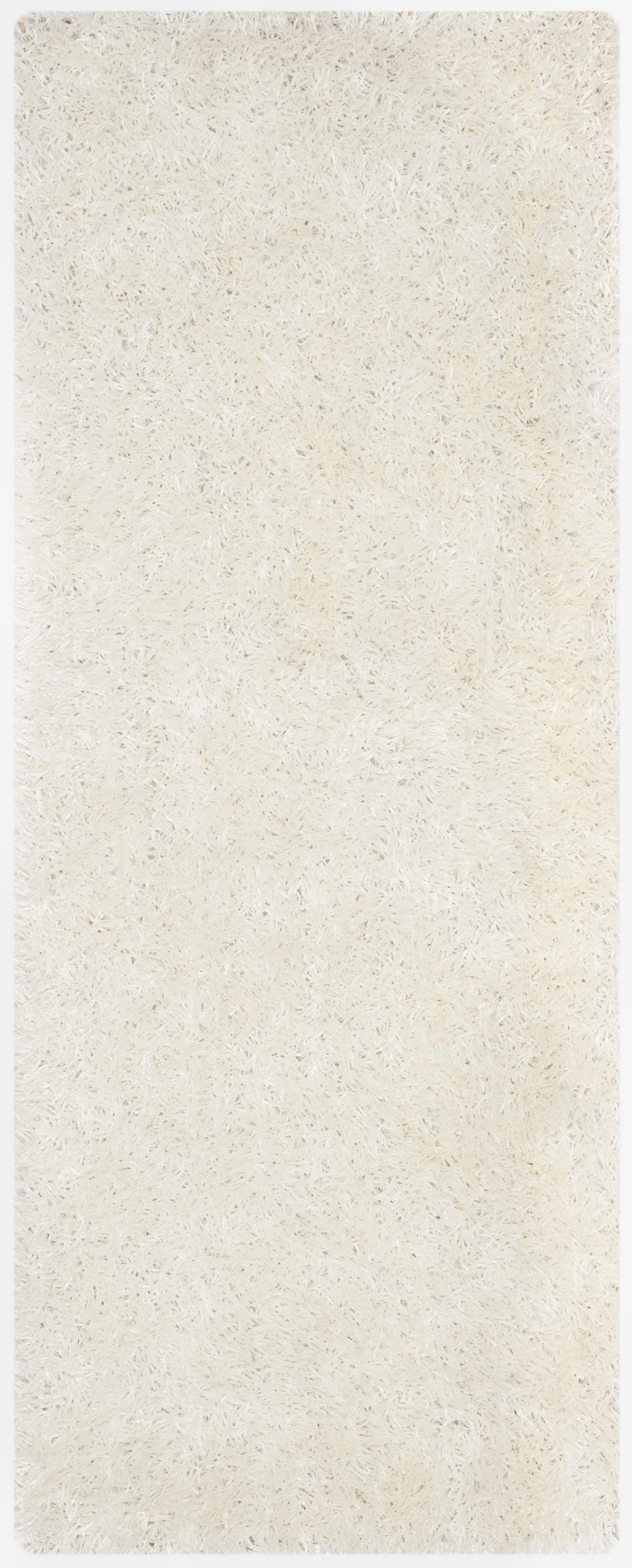 Safavieh New Orleans Shag 2 ft x 8 ft Off-White Indoor Solid Handcrafted Runner Rug