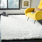 Safavieh Toronto Leaside Shag 3 x 5 Ivory Indoor Solid Handcrafted Throw Rug