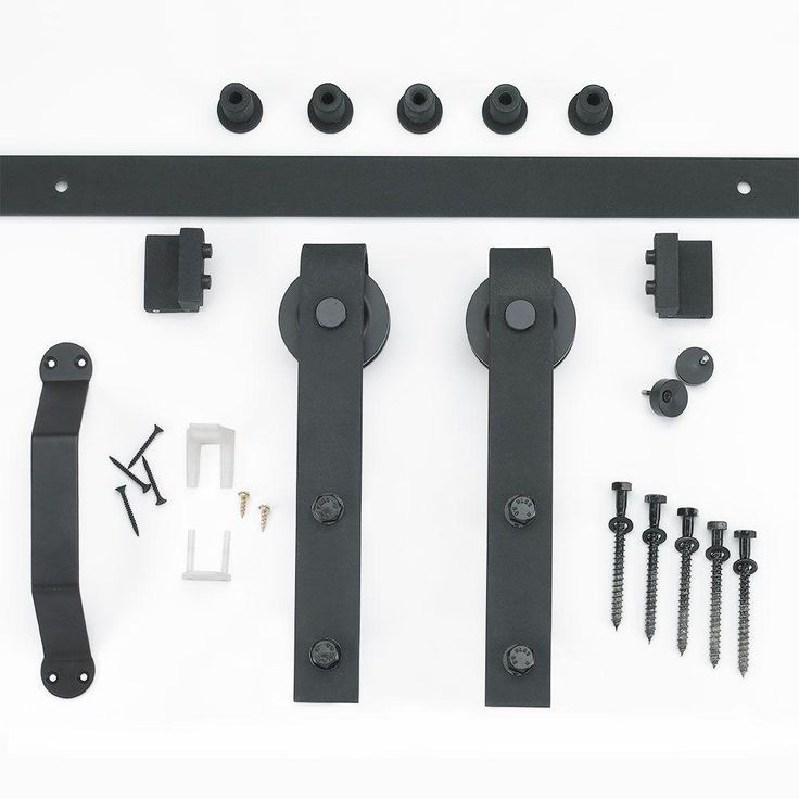 36 in. x 84 in. K-Bar Auburn Interior Sliding Barn Door Slab with Hardware Kit