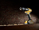 DEWALT 20-Volt MAX 1/2-in Brushless Cordless Drill/Driver Kit, DCD777C2 (2 Batteries, Charger, Soft Bag)
