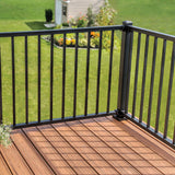 Trex Signature 6-ft x 42-in Charcoal Black Aluminum Deck Rail Kit