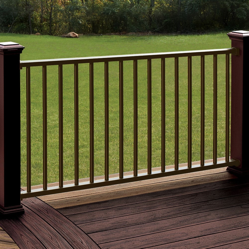 Trex Signature 8-ft x 42-in Bronze Aluminum Deck Rail Kit
