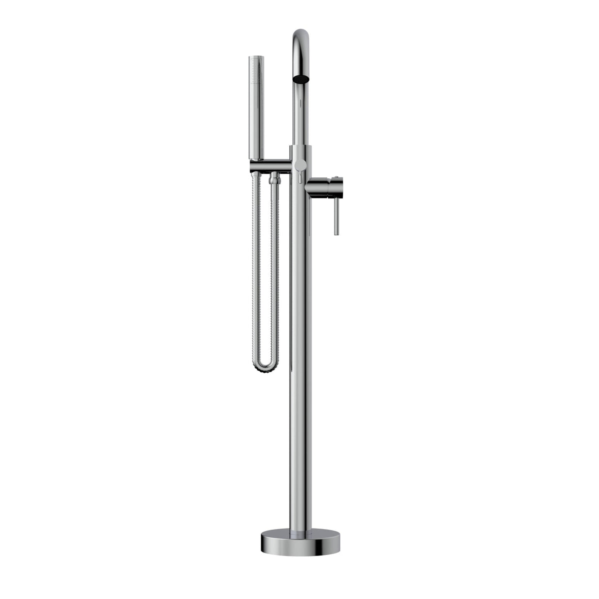 Belanger by Keeney Delphi Polished Chrome 1-Handle Freestanding Bathtub Faucet with Hand Shower, 38-7/16-in Height
