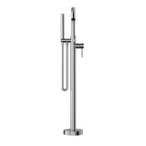 Belanger by Keeney Delphi Polished Chrome 1-Handle Freestanding Bathtub Faucet with Hand Shower, 38-7/16-in Height