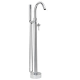 Belanger by Keeney Delphi Polished Chrome 1-Handle Freestanding Bathtub Faucet with Hand Shower, 38-7/16-in Height