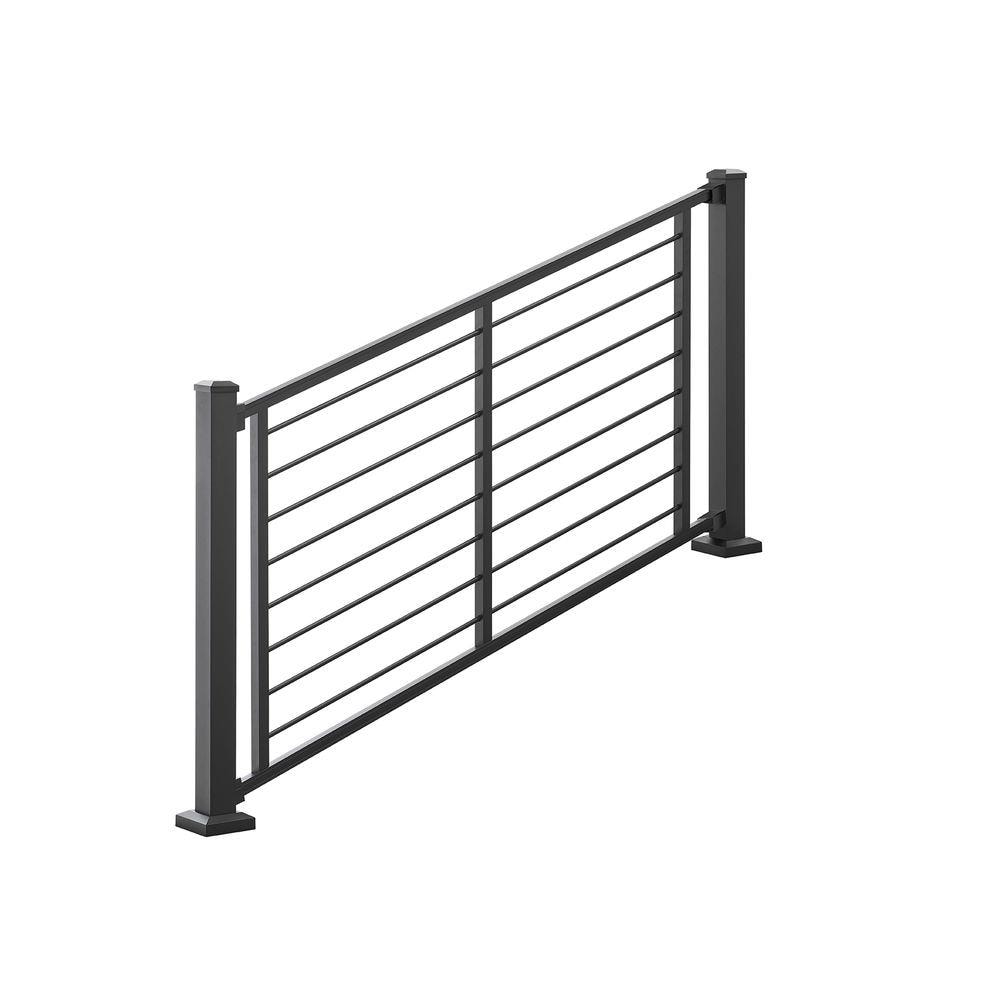Trex Signature 6-ft x 36-in Charcoal Black Aluminum Deck Stair Rail Kit