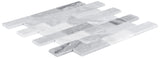 Satori Storm Polished 12-in x 12-in Natural Marble Brick Mosaic Wall Tile, Polished Finish (0.97-sq ft per piece)