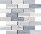 Satori Palissandro 12-in x 12-in Polished Natural Stone Marble Look Mosaic Floor and Wall Tile (0.97-sq. ft/ Piece)