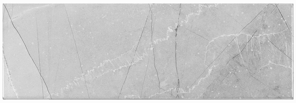 Satori Regent Paladium 4-in x 12-in Glossy Ceramic Marble Look Wall Tile (0.32-sq. ft/ Piece)