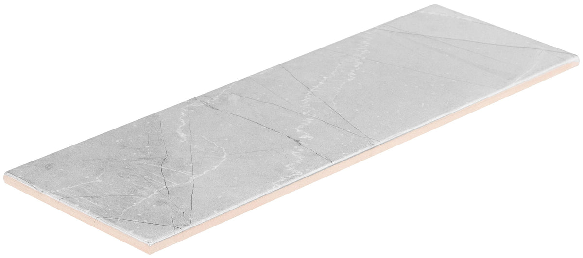 Satori Regent Paladium 4-in x 12-in Glossy Ceramic Marble Look Wall Tile (0.32-sq. ft/ Piece)