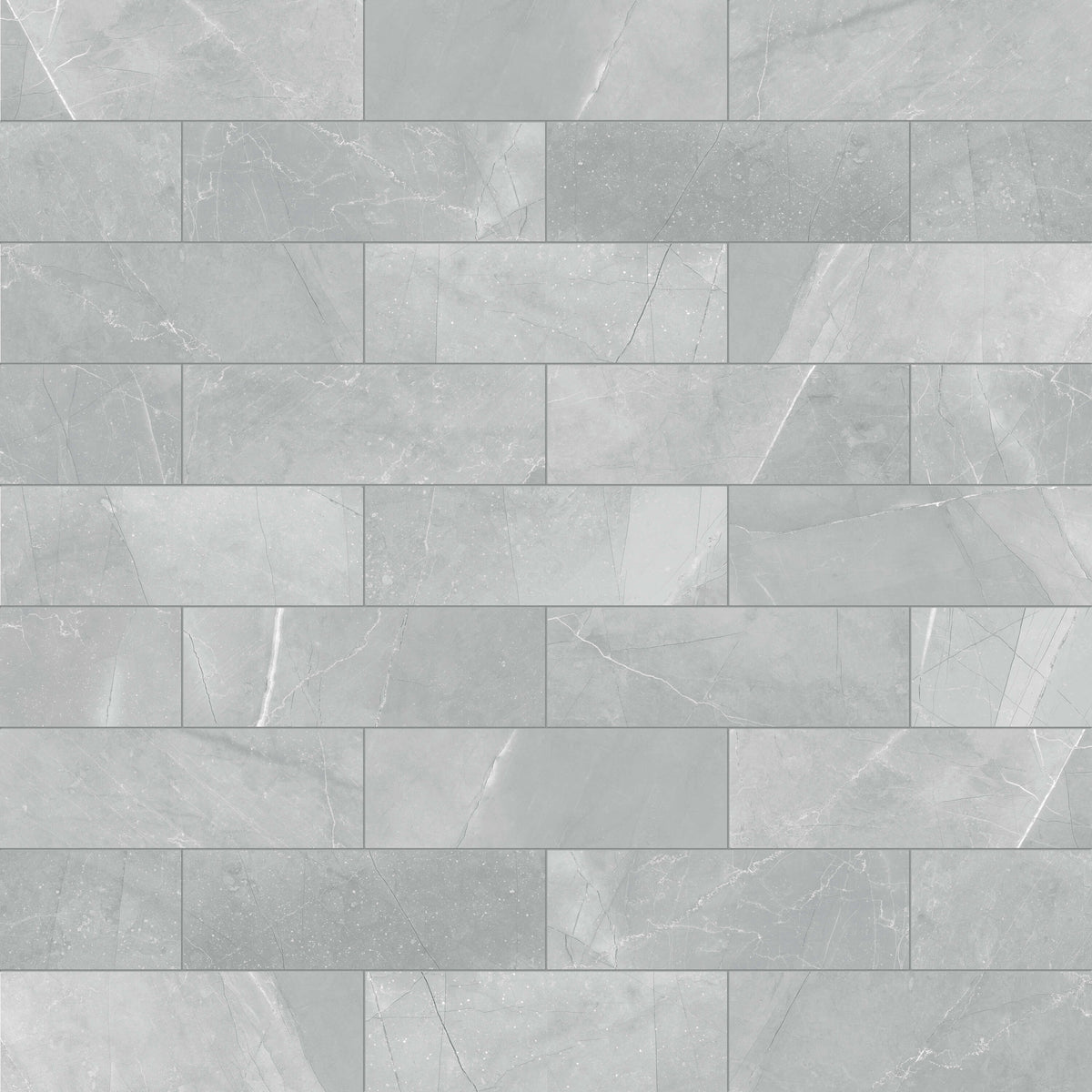 Satori Regent Paladium 4-in x 12-in Glossy Ceramic Marble Look Wall Tile (0.32-sq. ft/ Piece)
