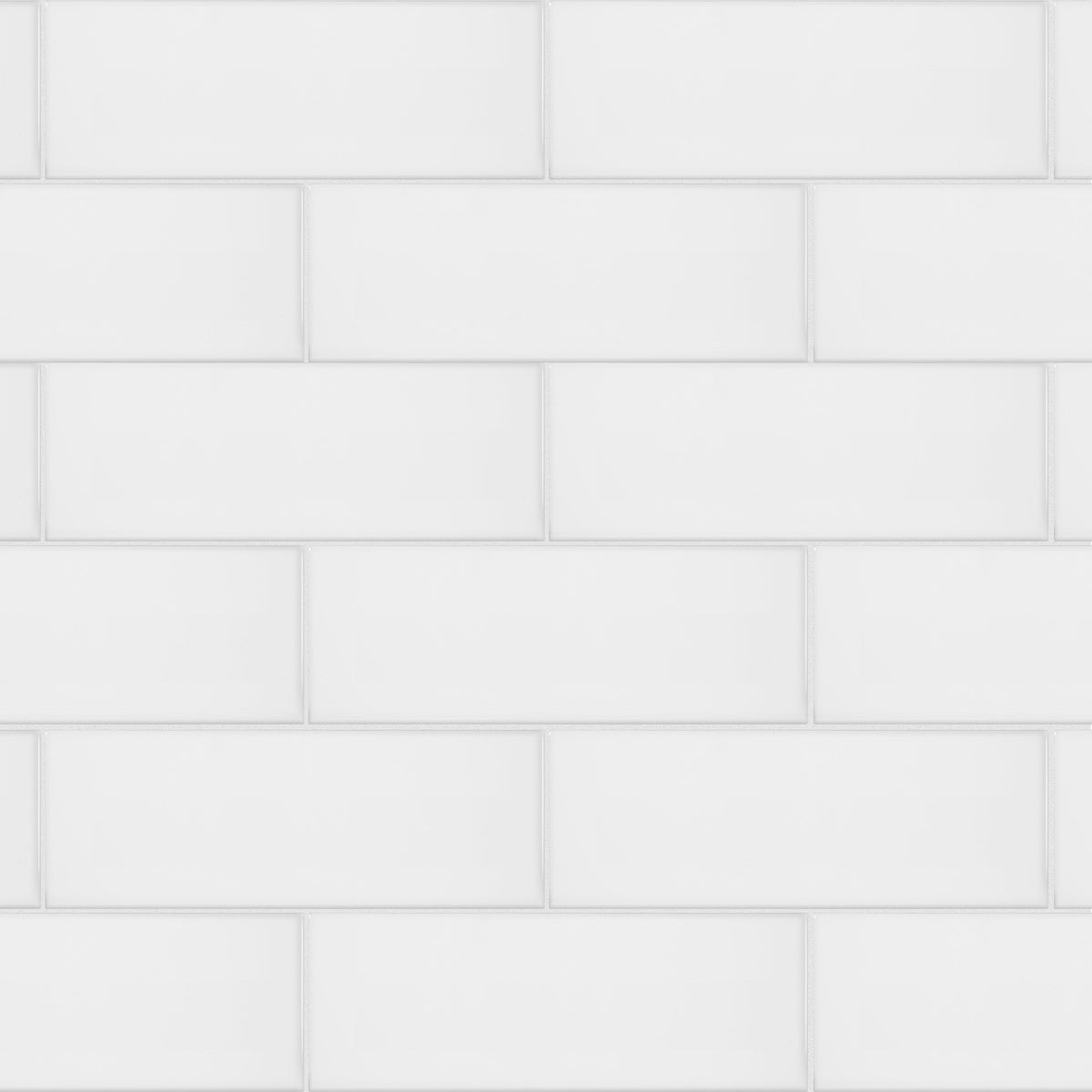 Satori Hudson Brilliant White 4-in x 8-in Glossy Ceramic Subway Wall Tile (0.21-sq. ft/ Piece)