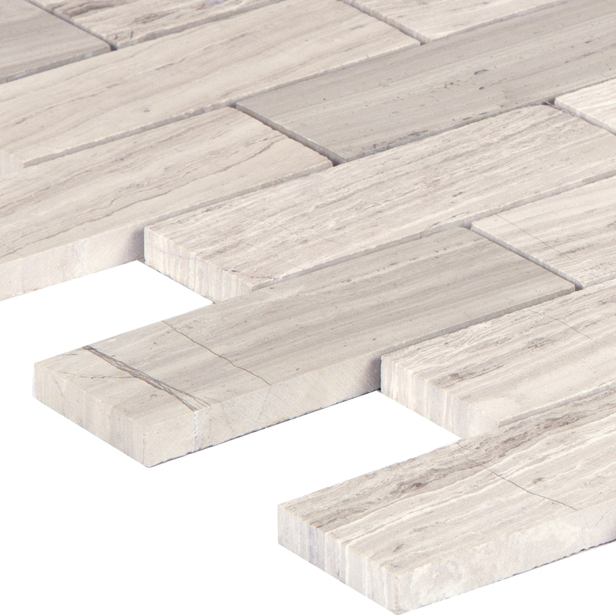 Satori Mystery 12-in x 12-in Polished Natural Stone Marble Look Mosaic Floor and Wall Tile (0.97-sq. ft/ Piece)