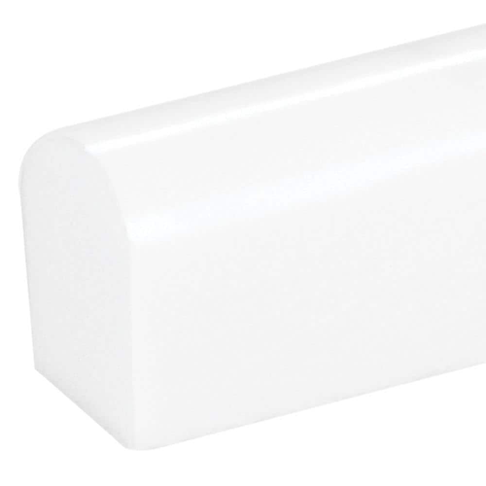 Satori Bianco Dolomite Polished 5/8-in x 12-in Natural Stone Marble Look Pencil Wall Tile (0.04-sq ft per Piece)