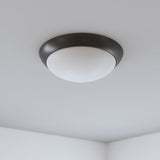 Project Source 2-Pack 13-in Bronze Integrated LED Flush Mount Ceiling Light, 1600 Lumens, 3000K, Dimmable