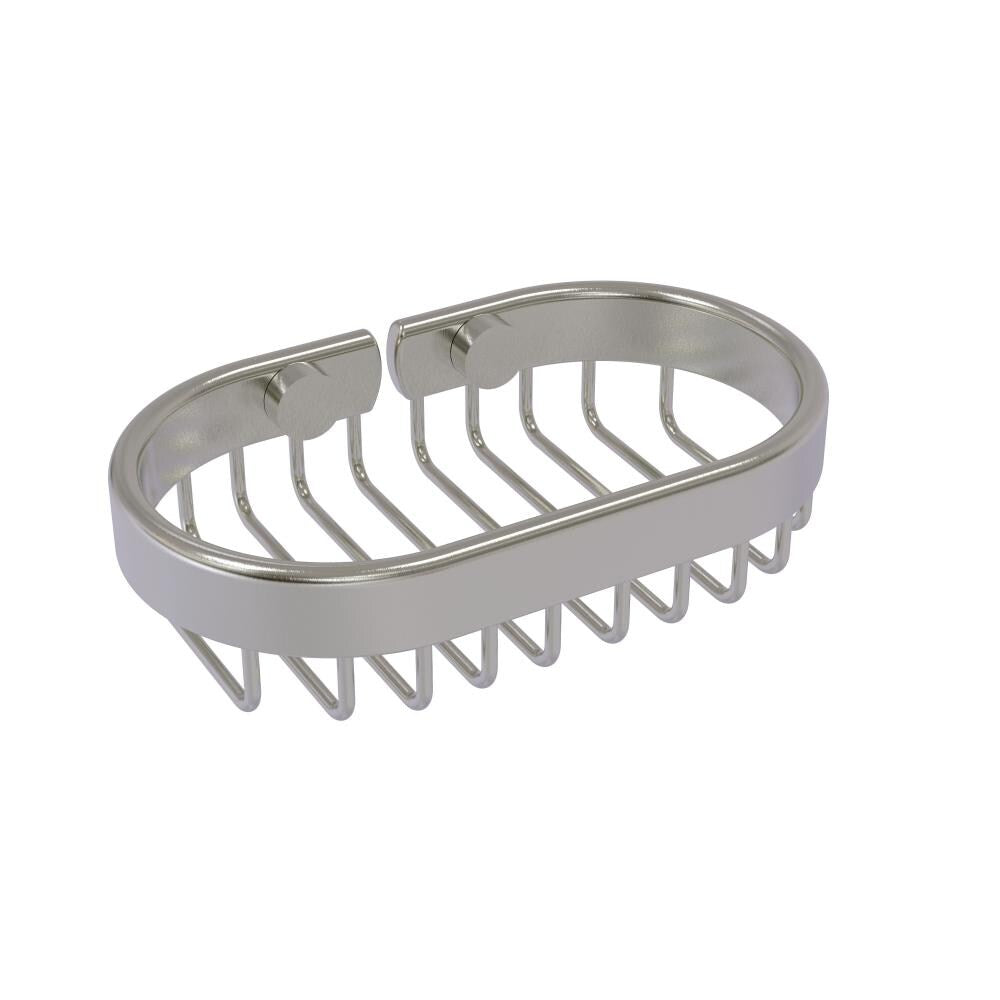 Allied Brass Oval Soap Basket in Satin Nickel