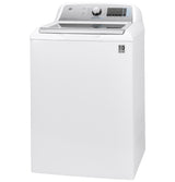 GE 5-cu ft High Efficiency Agitator Top-Load Washer (White) ENERGY STAR, GTW845CSNWS