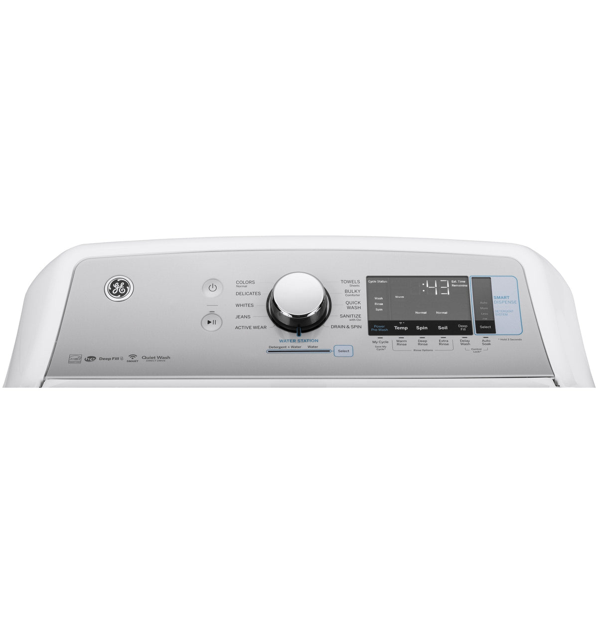 GE 5-cu ft High Efficiency Agitator Top-Load Washer (White) ENERGY STAR, GTW845CSNWS