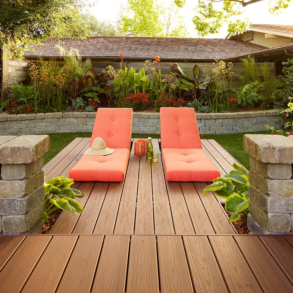 Trex Transcend 2-in x 6-in Tiki Torch Square Composite Deck Board (32-Pack)