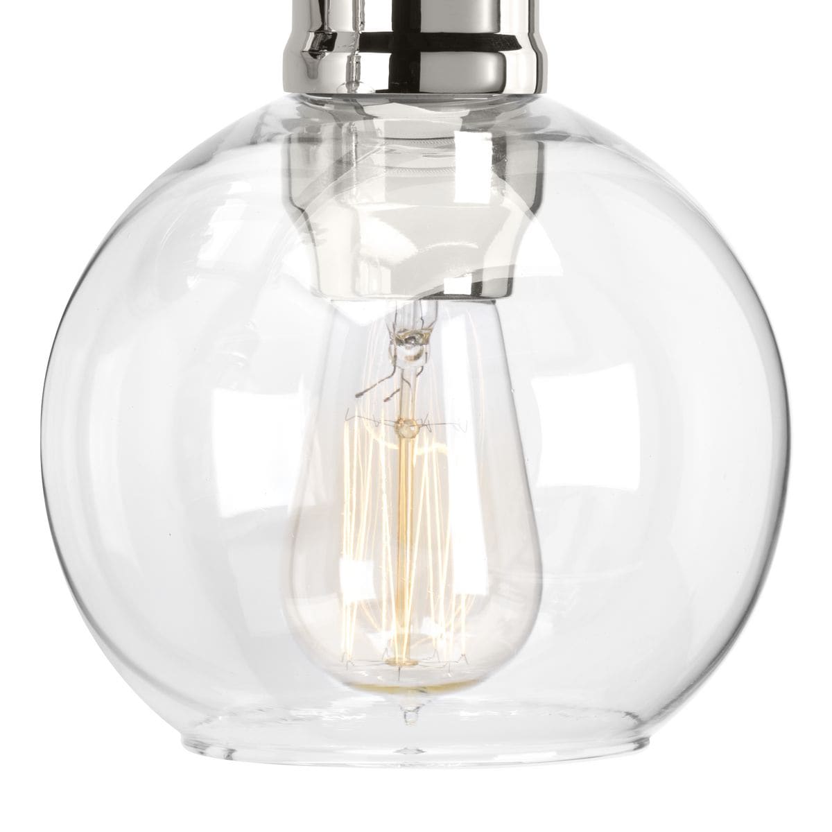 Progress Lighting Hansford 3-Light Polished Nickel Transitional Chandelier