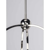 Progress Lighting Seneca 4-Light Polished Nickel Farmhouse Lantern Medium Hanging Pendant Light