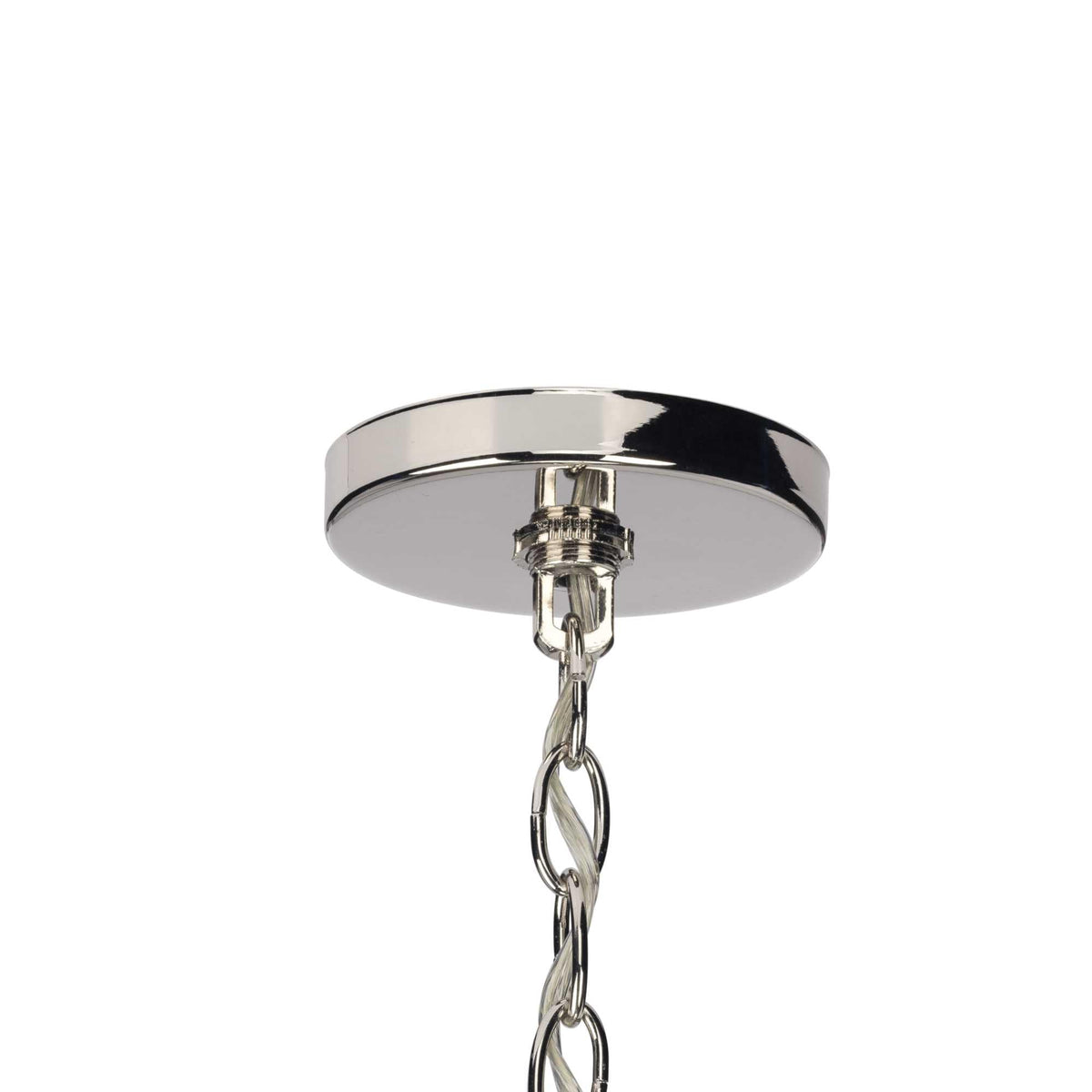 Progress Lighting Seneca 4-Light Polished Nickel Farmhouse Lantern Medium Hanging Pendant Light