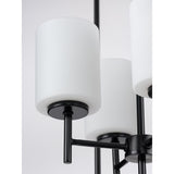 Progress Lighting Replay 4-Light Textured Black Modern/Contemporary Etched Glass Lantern Medium Hanging Pendant Light