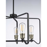 Progress Lighting Foster 5-Light Black Farmhouse Chandelier