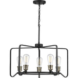 Progress Lighting Foster 5-Light Black Farmhouse Chandelier