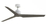 Fanimation TriAire Custom 60-in Matte White Indoor/Outdoor Smart Ceiling Fan with Remote (3-Blade)