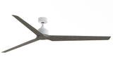 Fanimation TriAire Custom 84-in Matte White Indoor/Outdoor Smart Ceiling Fan with Remote (3-Blade)