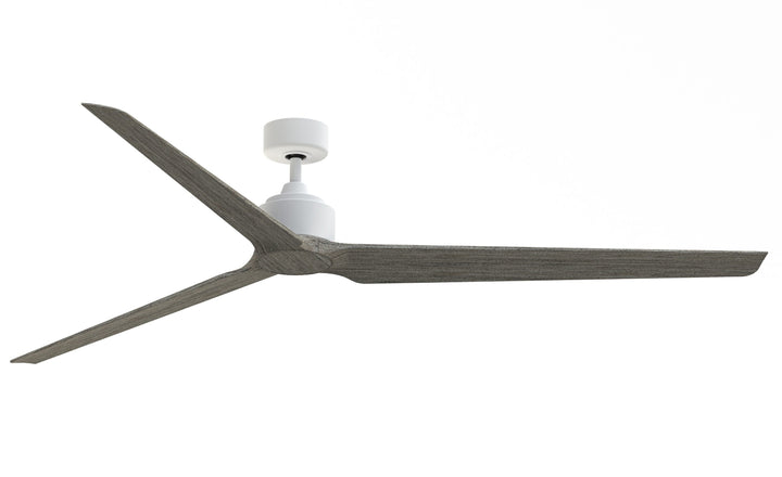 Fanimation TriAire Custom 84-in Matte White Indoor/Outdoor Smart Ceiling Fan with Remote (3-Blade)