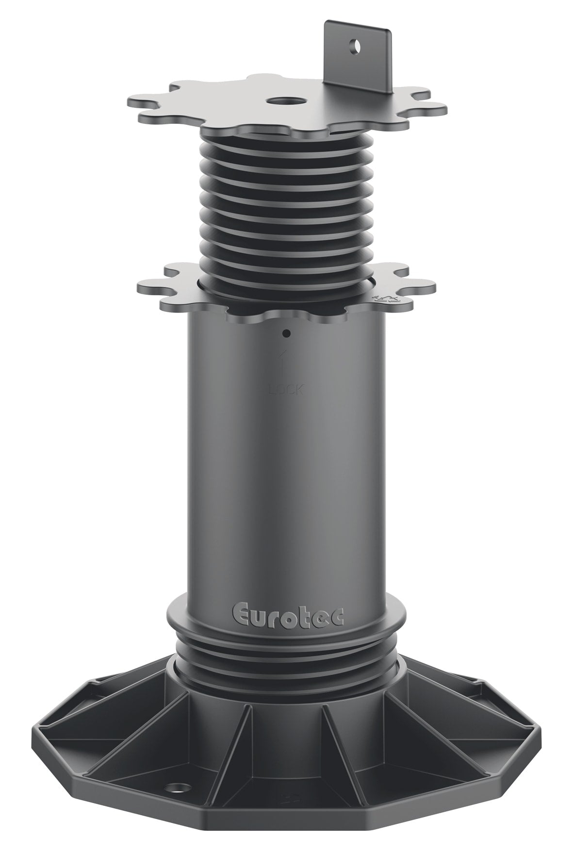 Eurotec 1-1/8-in Black Plastic Post Base Support (15-Pack)