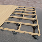 Eurotec 1-1/8-in Black Plastic Post Base Support (50-Pack)