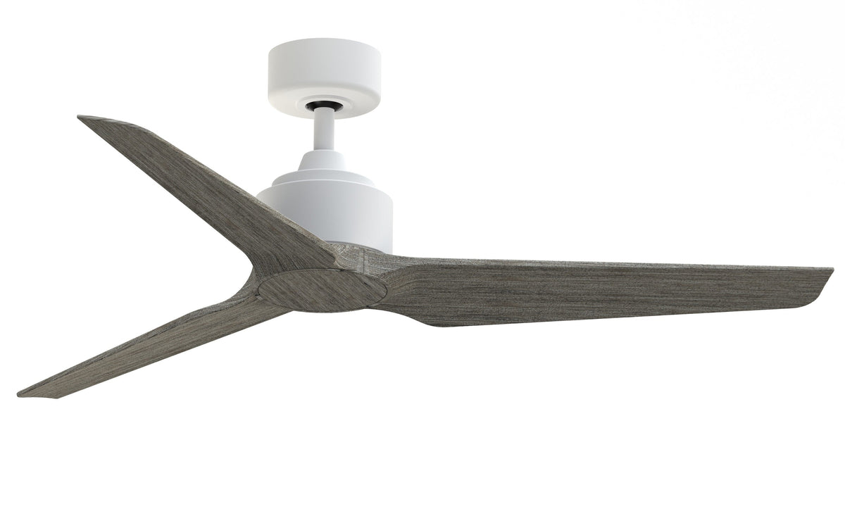 Fanimation TriAire Custom 52-in Matte White Indoor/Outdoor Smart Ceiling Fan with Remote (3-Blade)