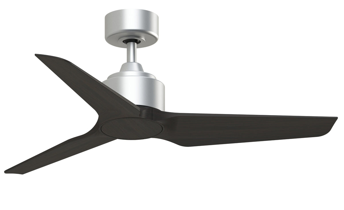 Fanimation TriAire Custom 44-in Silver Indoor/Outdoor Smart Ceiling Fan with Remote (3-Blade)