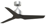 Fanimation TriAire Custom 44-in Silver Indoor/Outdoor Smart Ceiling Fan with Remote (3-Blade)