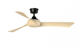Fanimation Wrap Custom 56-in Black Indoor/Outdoor Ceiling Fan with Remote (3-Blade)