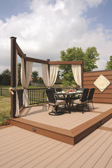 TimberTech Terrain 1-in x 8-in x 12-ft Sandy Birch Square Composite Riser Deck Board