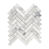 American Olean Genuine Stone Refined White 11-in x 14-in Honed Marble Herringbone Floor and Wall Tile, 0.94 sq ft per Piece