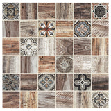 American Olean Genuine Stone Moroccan Natural Travertine Mosaic Wall Tile, 11 in x 11 in