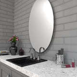 Elida Ceramica Gray 3-in x 12-in Glossy Glass Subway Wall Tile