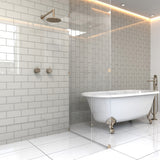 Elida Ceramica Beige 4-in x 8-in Glossy Glass Subway Wall Tile
