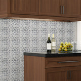 Elida Ceramica Cardosa Deco Squares 6-in x 6-in Matte Porcelain Encaustic Wall Tile