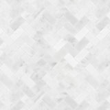 Satori Bianco Polished 11-in x 12-in Natural Marble Herringbone Mosaic Wall Tile (0.9-sq ft Sheet)