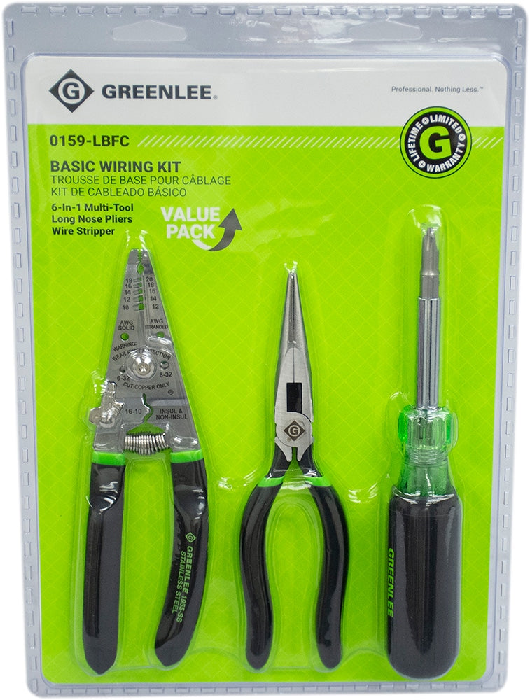 Greenlee 3-Piece Household Tool Set
