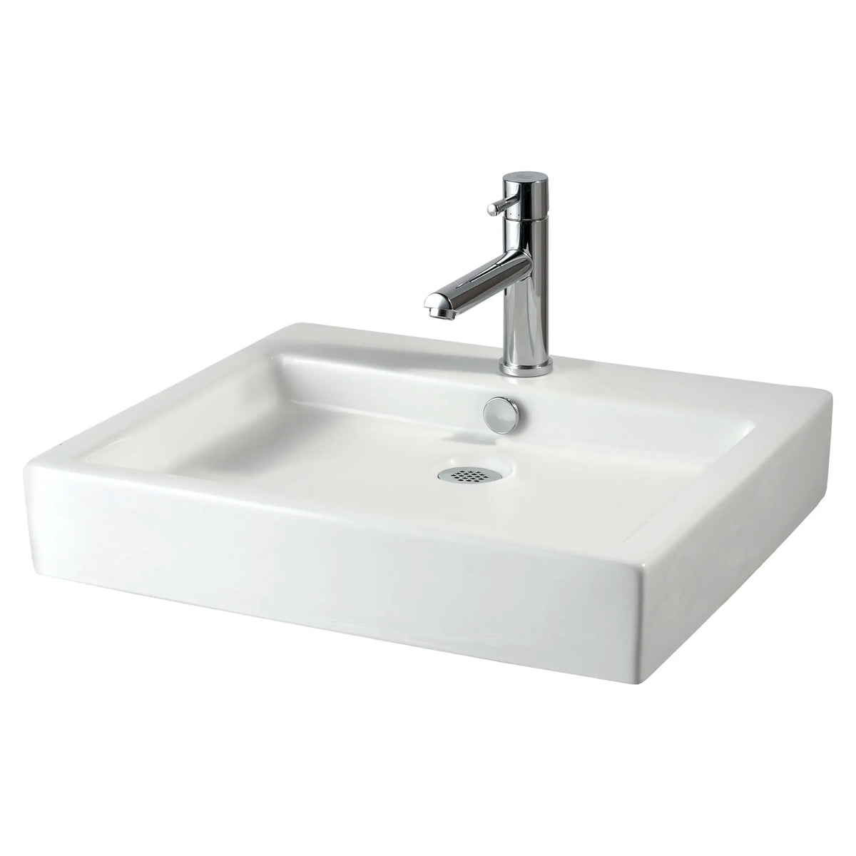 American Standard Studio 22 x 18-1/2 in. Above-Counter Vessel Sink, White (Center Faucet Hole)