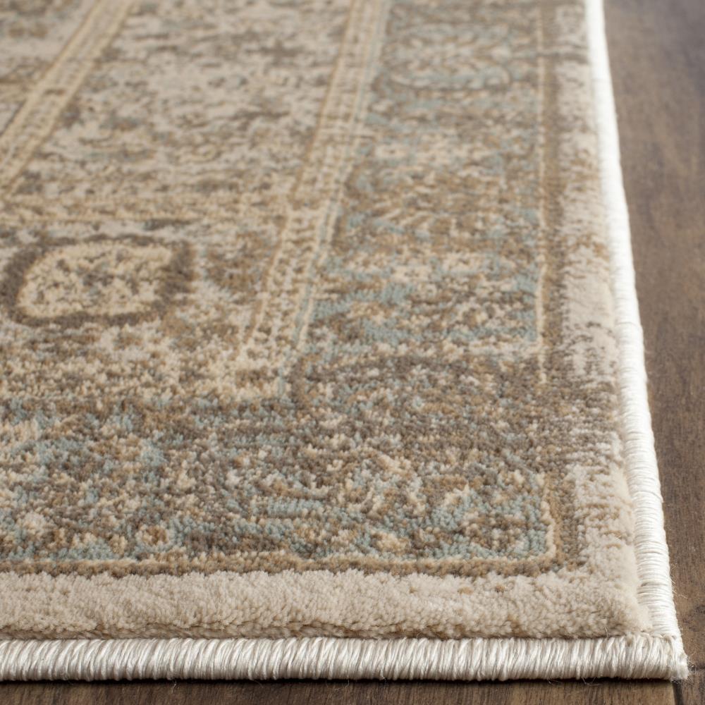 Safavieh Vintage Bastilla 2 x 12 Beige/Light Blue Indoor Distressed Overdyed Runner Rug