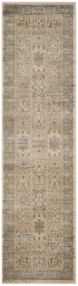 Safavieh Vintage Bastilla 2 x 12 Beige/Light Blue Indoor Distressed Overdyed Runner Rug