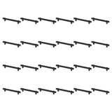 Essentials 5-1/16 in. (128mm) Center-to-Center Wrapped Matte Black Bar Pull (24-Pack) - Super Arbor